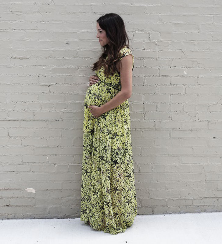 макси платье для беременных