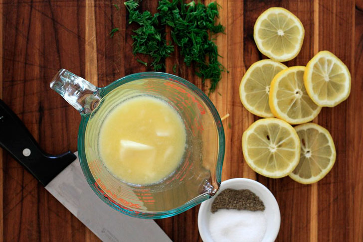 лимон и топленое масло