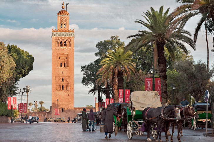 город Марракеш в Марокко