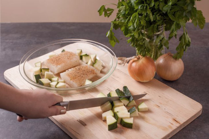 как приготовить филе трески с овощами в духовке