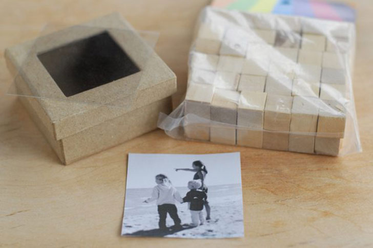 набор деревянных кубиков