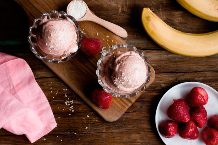 мороженое из клубники и банана в домашних условиях рецепт