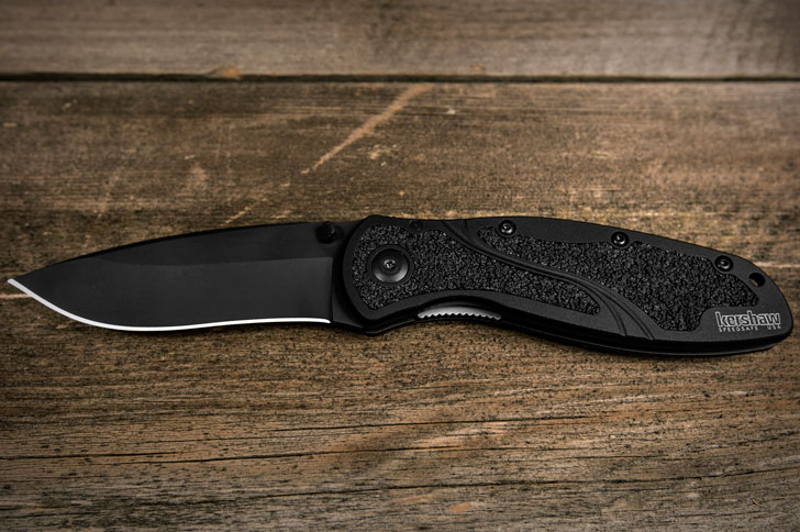 лучший складной нож в чёрном цвете