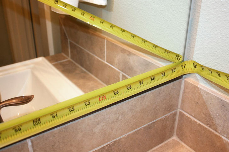 один из способов посчитать, сколько плитки нужно в ванную
