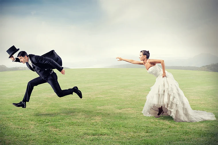 жених сбегает со свадьбы