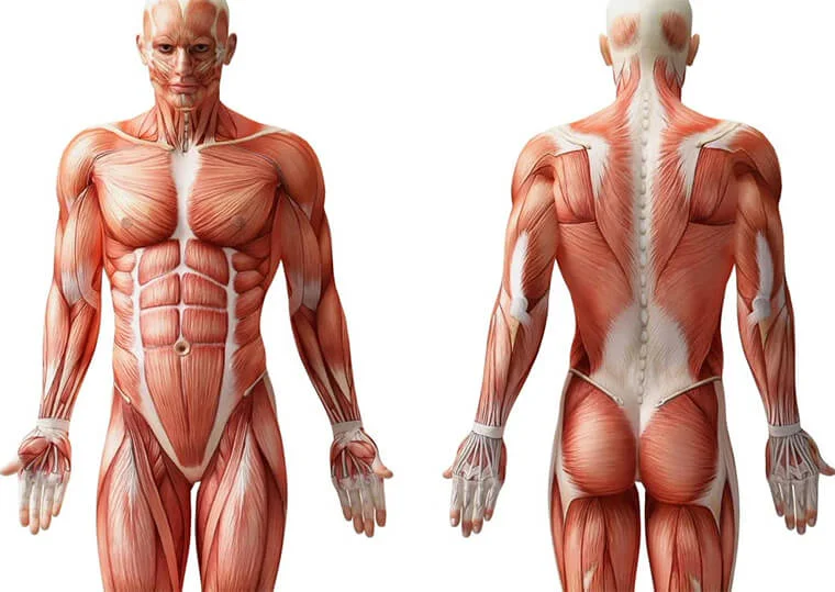 строение мышц тела мужчины